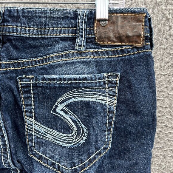 Silver Natsuki Jeans Womens 31X33 Bootcut Loose Stretch Denim - Picture 3 of 10